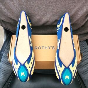 NIB Rothy's Moroccan Blue Flats (Sz 10)